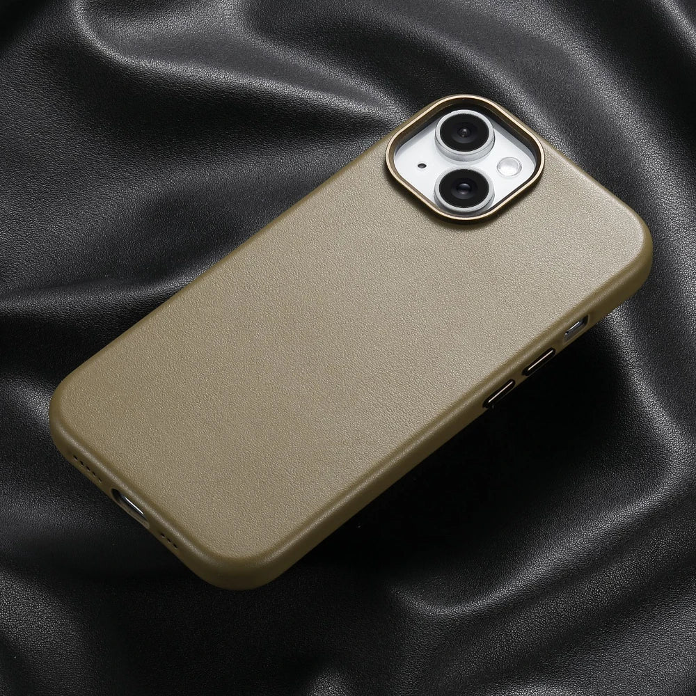 MagSafe Compatible Leather Case for iPhone 17 Series