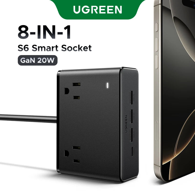 UGREEN 8-in-1 Power Strip Surge Protector