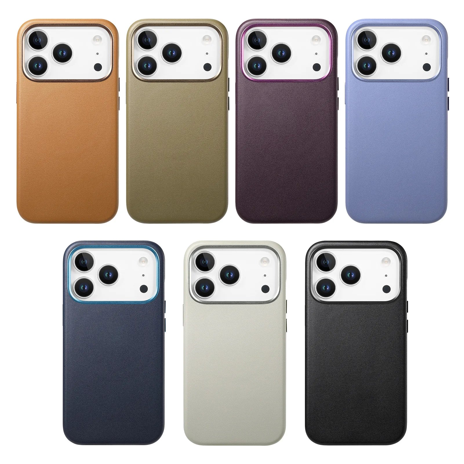 MagSafe Compatible Leather Case for iPhone 17 Series