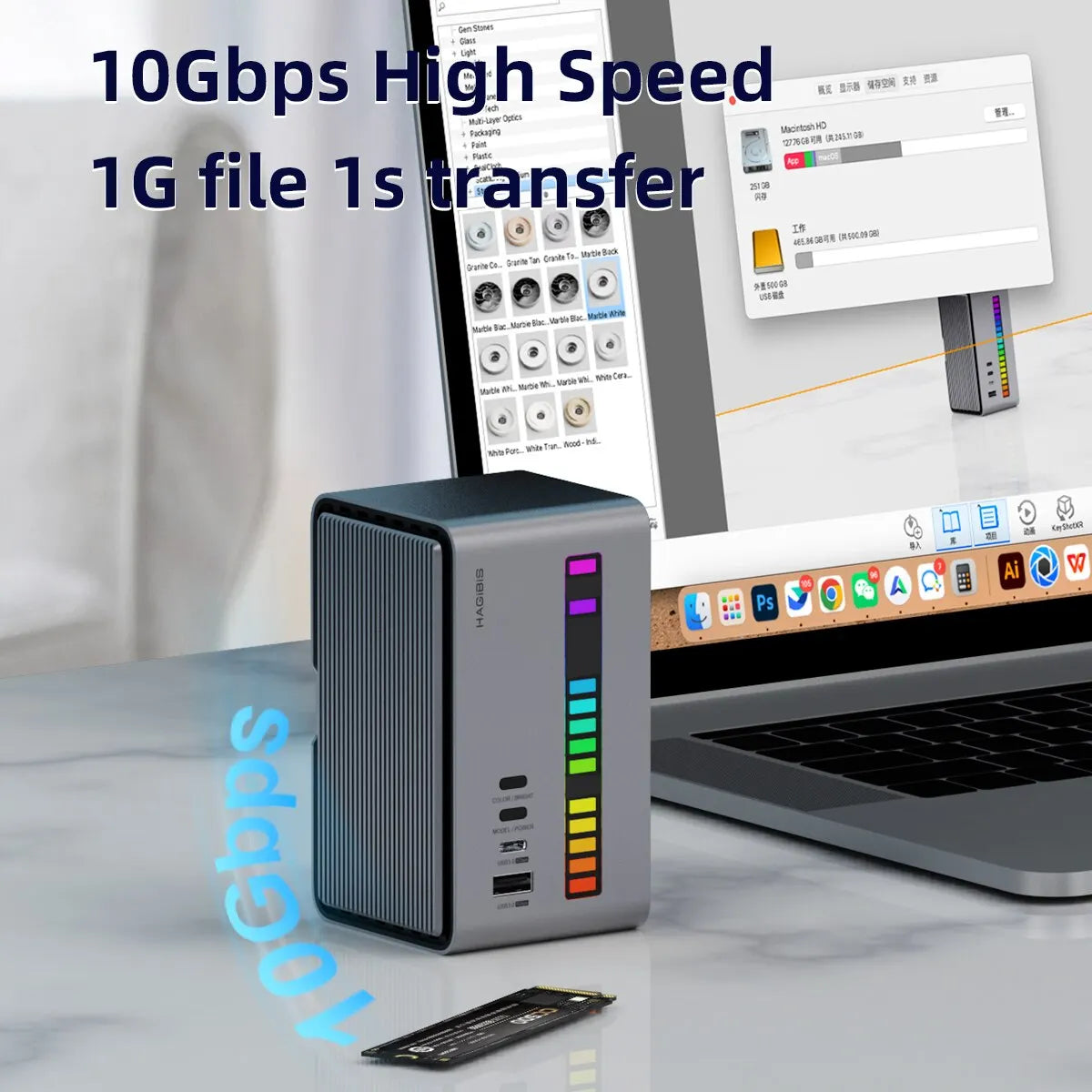 Hagibis U100 Series USB-C Docking Station