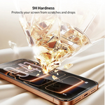 9H Tempered Glass Screen Protector with Quick-Fit Installation Frame for iPhone 16 Series