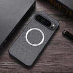 Fabric Cloth Texture Magnetic Case for Google Pixel 9 Series