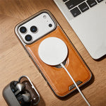 Business-Style Leather MagSafe Case for iPhone 17 Series