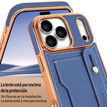 Lychee Grain Leather Crossbody Case with Detachable Neck Strap for iPhone 17 Series