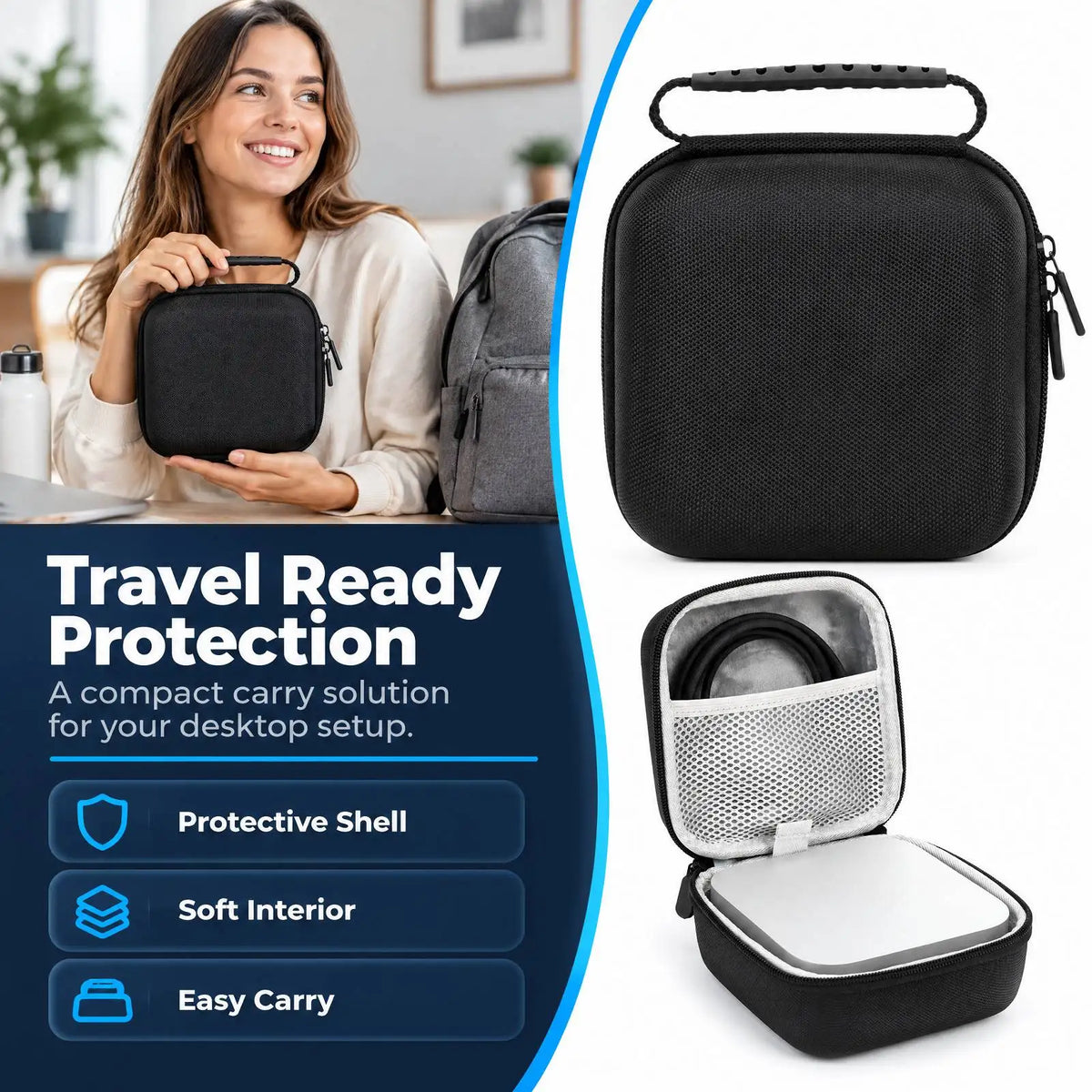Hard Shell Travel Case for Mac Mini