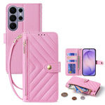 Pebbled Leather Crossbody Wallet Case for Samsung Galaxy S25 Series