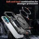 Xiaomi 17 Series Military Drop-Proof Case with 360° Adjustable Ring Stand