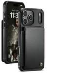 Protective Leather Back Wallet Case with RFID Shield for iPhone 17 Series