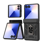 Samsung Galaxy Z Flip 7 Shockproof Armor Case with Kickstand