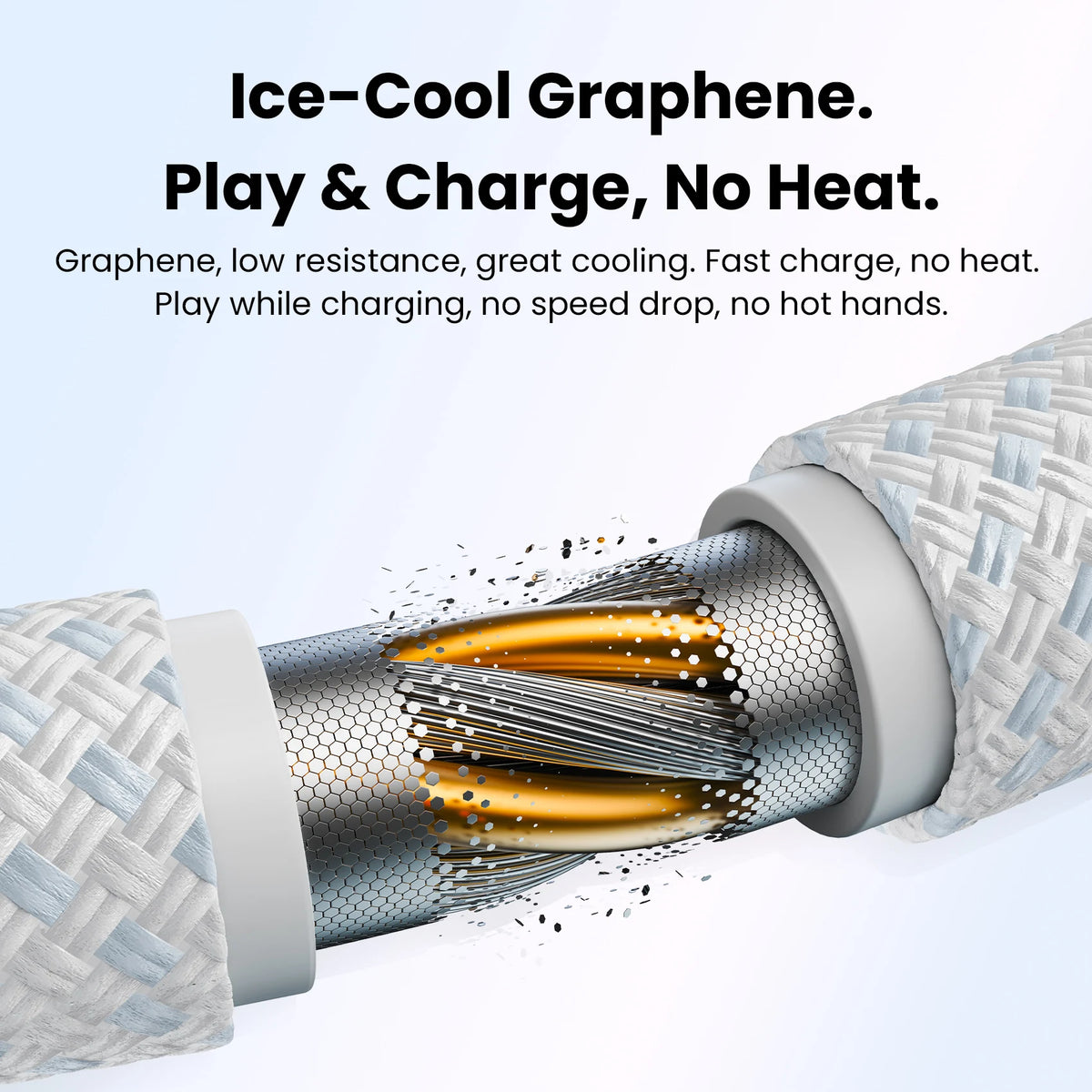 Vention 100W USB Type-C Braided Cable With Graphene Construction