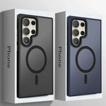 Shockproof Matte Translucent Magnetic Case for Samsung Galaxy S24 Series