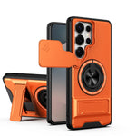Samsung Galaxy S25 Series Protective Case with Lens Guard & Ring Stand