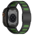 Metal and Silicone Hybrid Bracelet for Apple Watch
