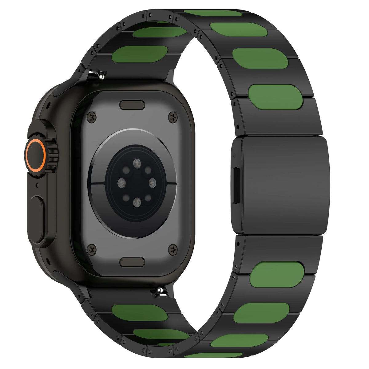 Metal and Silicone Hybrid Bracelet for Apple Watch