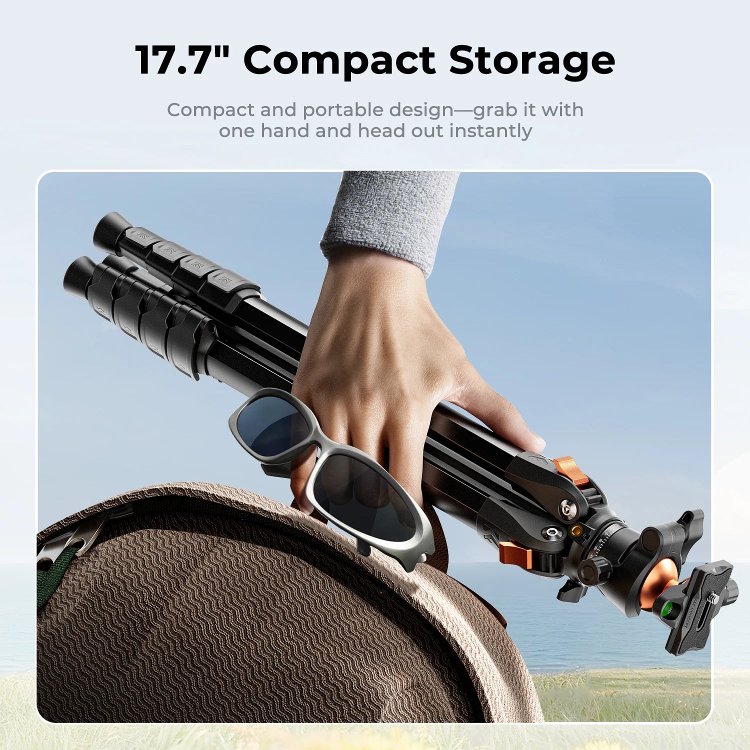 K&F Concept 73-Inch Compact Tripod for Camera