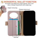 Crossbody Leather Wallet Phone Case with Card Holder for iPhone 16 Series