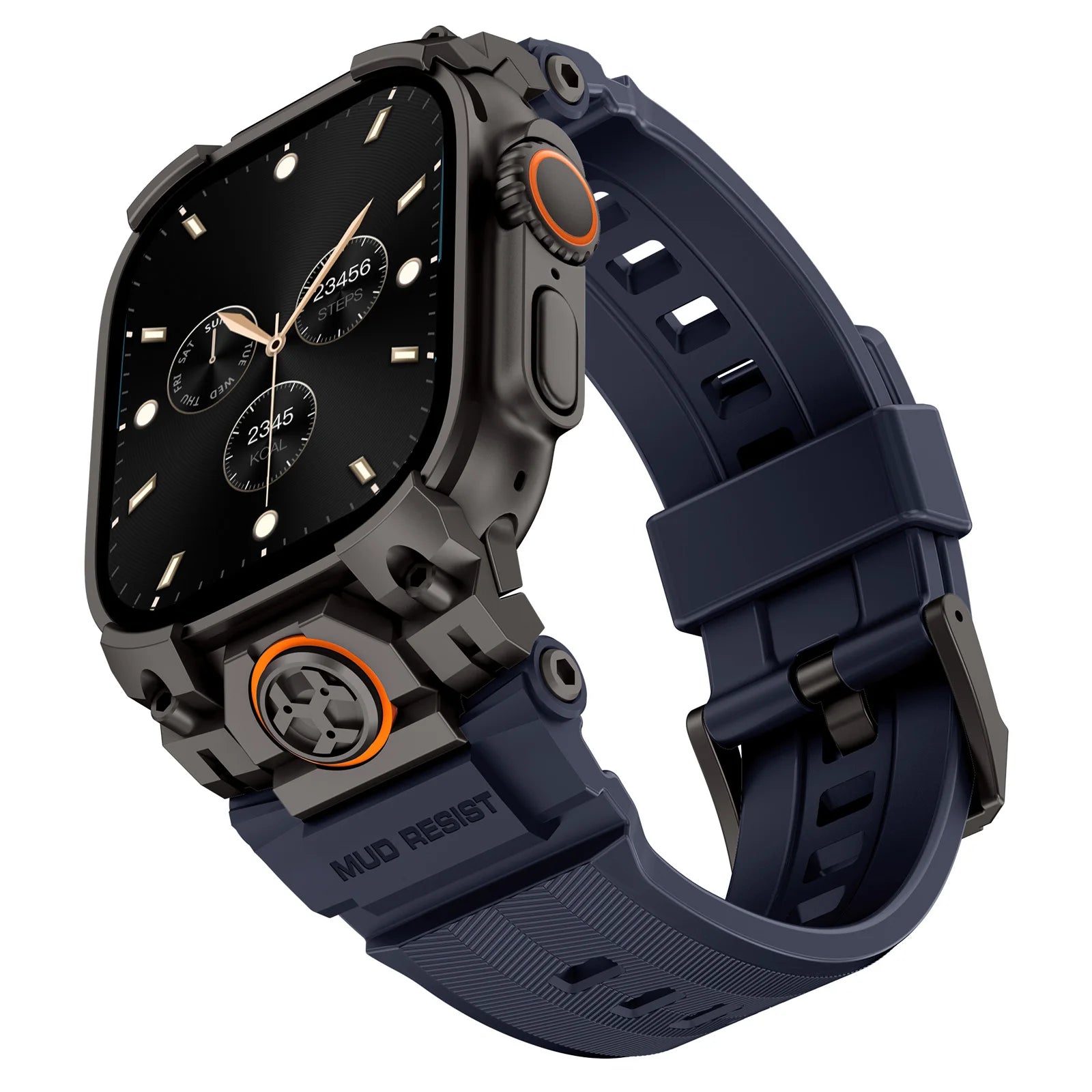 Rugged Armor Silicone Strap Replacement for Apple Watch Ultra 2