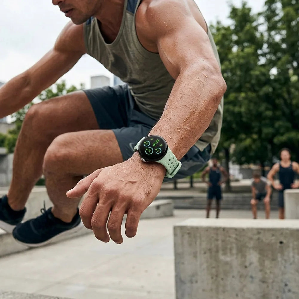 Perforated Silicone Sport Band for Google Pixel Watch 4