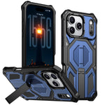 Heavy Duty Armor MagSafe Case with Metal Kickstand for iPhone 17 Series