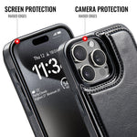 iPhone 16 Series PU Leather Case with Durable Shockproof Protection