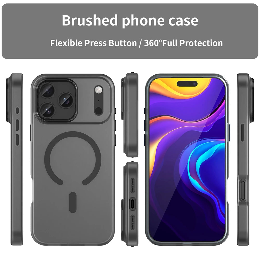 MagSafe Compatible Ultra-Thin Translucent Case for iPhone 17 Series