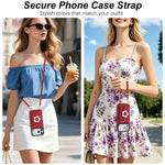 Crossbody Leather Wallet Case with Card Slots and Stand for iPhone 17 Series