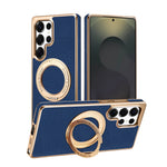 Lychee Pattern PU Leather Magnetic Case for Samsung Galaxy S26 Series