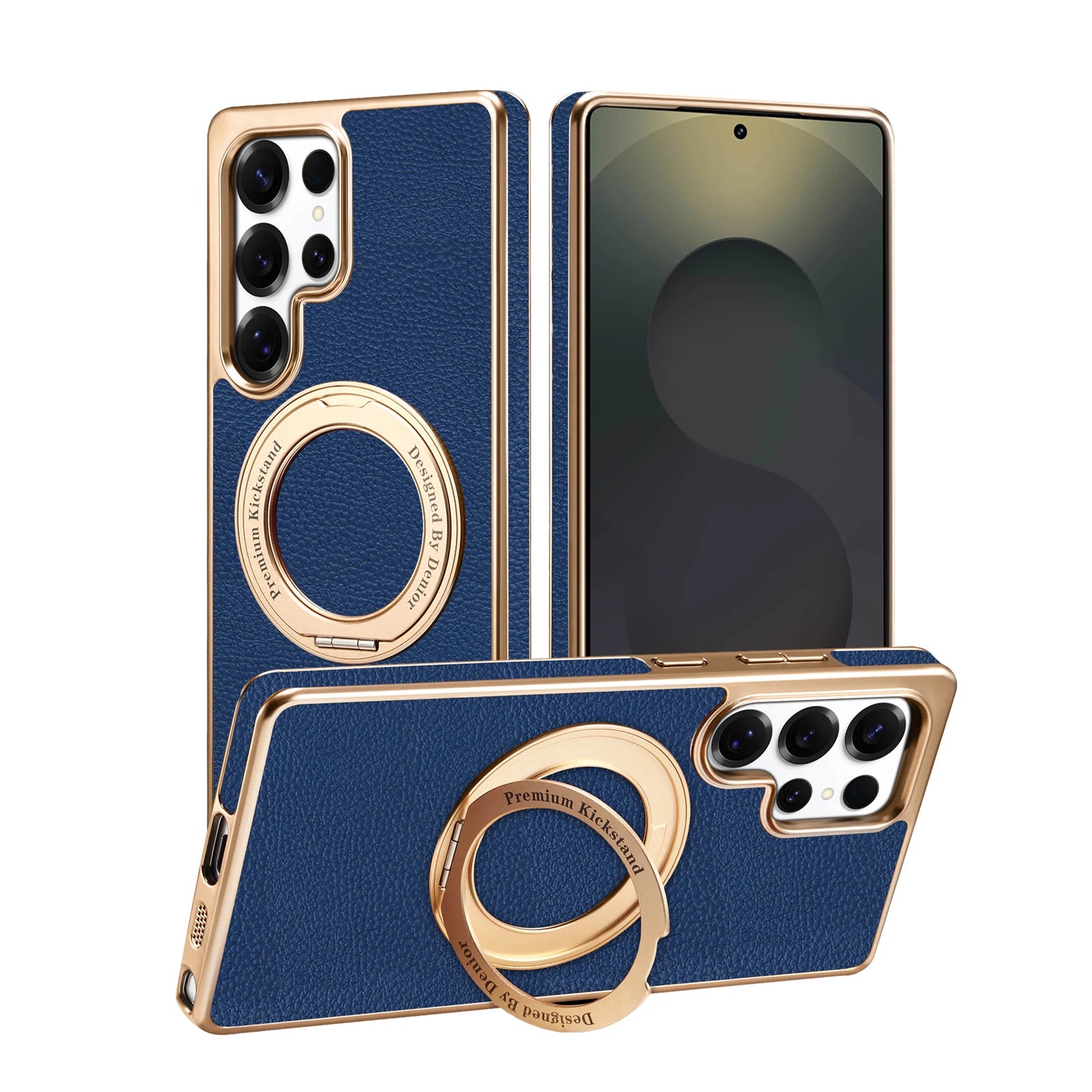 Lychee Pattern PU Leather Magnetic Case for Samsung Galaxy S26 Series