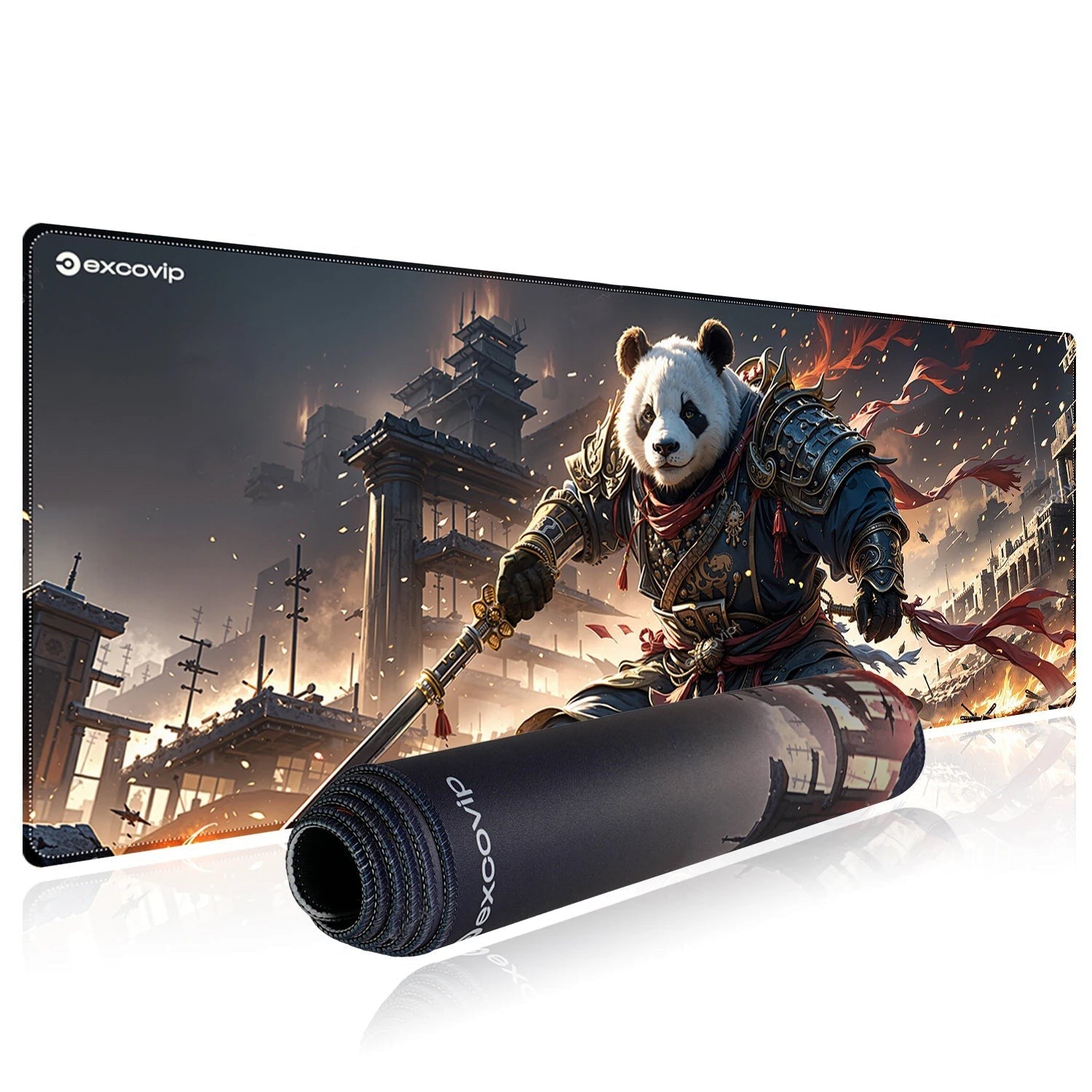 Panda Design Non-Slip Rubber Large Mousepad