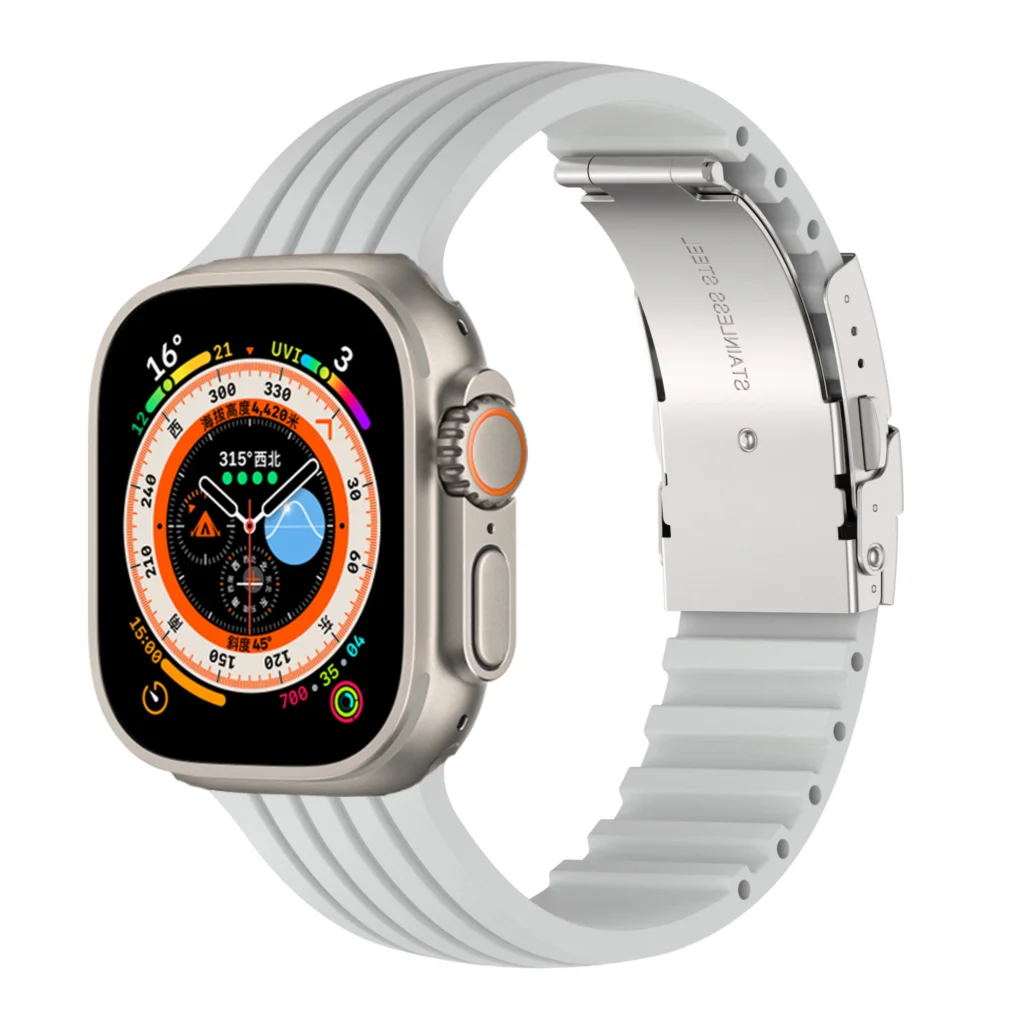Durable Silicone Wrist Strap for Apple Watch
