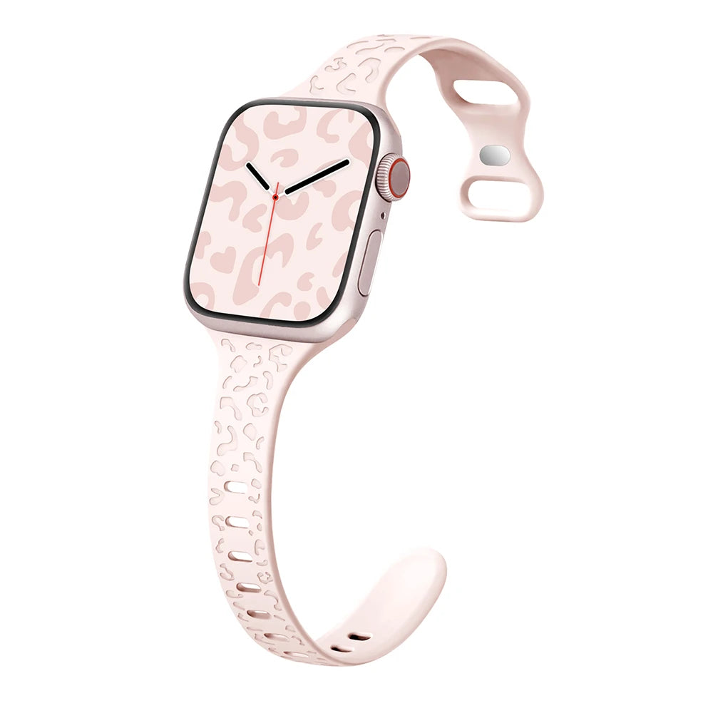 Slim Leopard Pattern Strap for Apple Watch