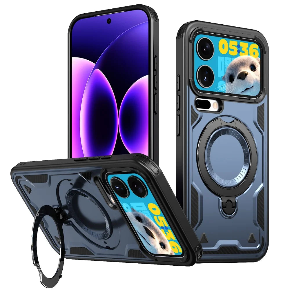 Xiaomi 17 Series Heavy Duty Magnetic Case with Rotating Ring Stand
