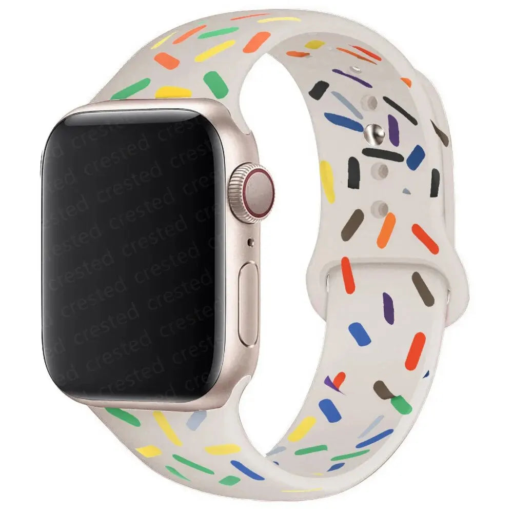 Printed Silicone Strap for Apple Watch