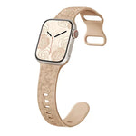 Floral Rose Engraved Bracelet Strap for Apple Watch