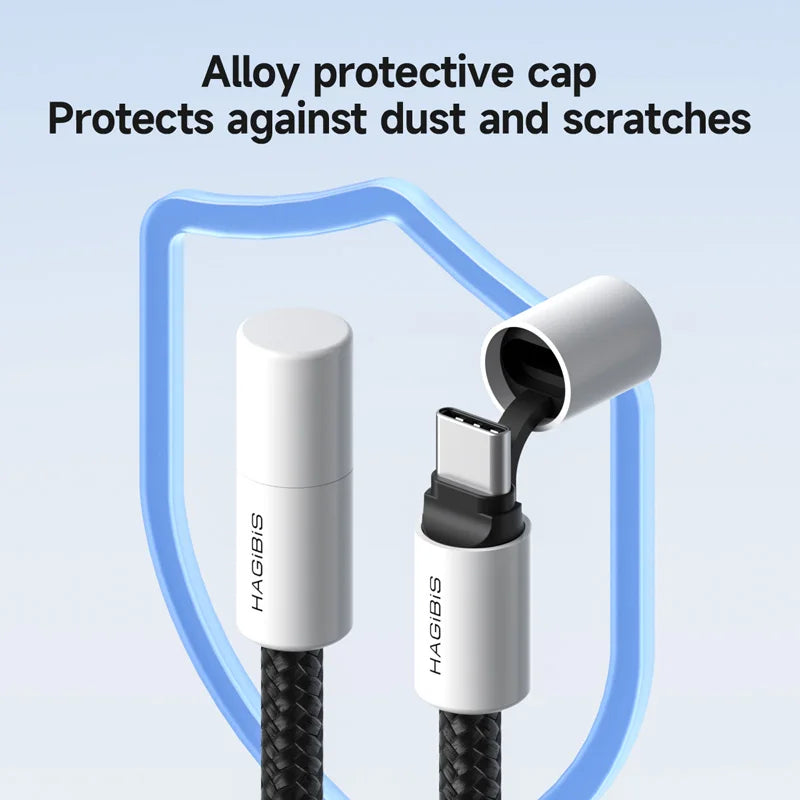 Hagibis 240W USB-C PD 3.1 Cable with Protective Cap