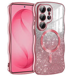 Glitter Wave Frame Magnetic TPU Case for Samsung Galaxy S26 Series