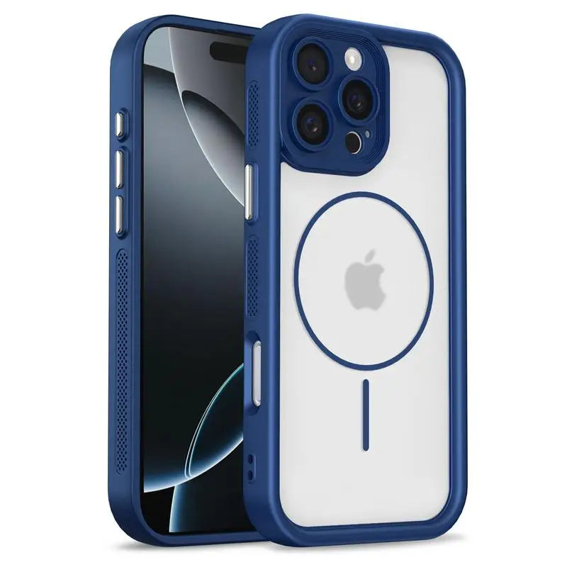 MagSafe Compatible Luxury Transparent Bumper Case for iPhone 16 Series