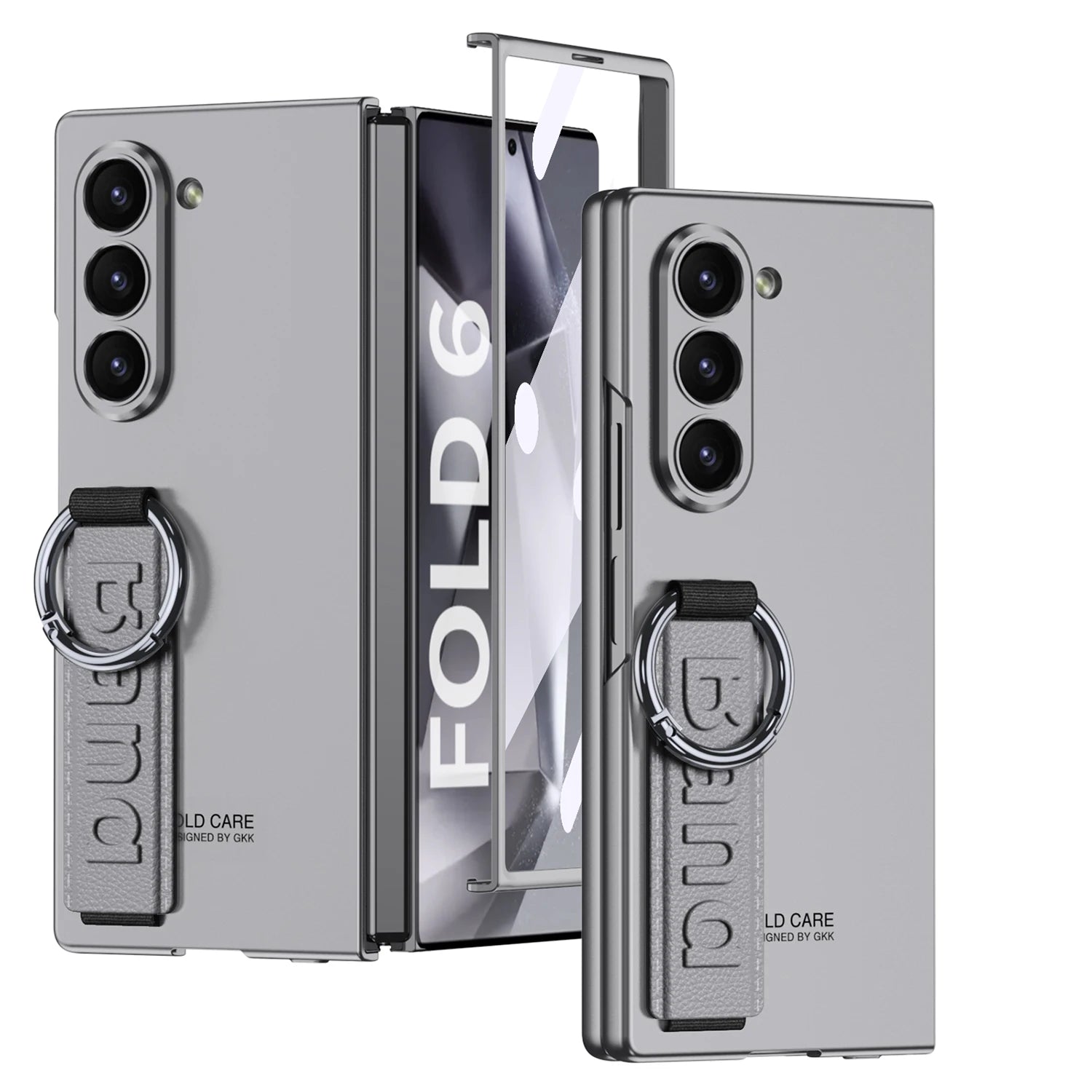 Shockproof Hard PC Case with Wrist Strap Ring for Samsung Galaxy Z Fold 6