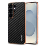 Carbon Fiber Pattern Skin-Feel Phone Case for Samsung Galaxy S25 Series