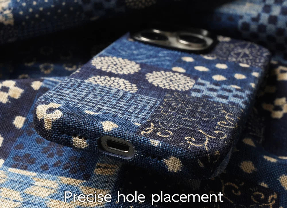 Premium Retro Japanese Cotton MagSafe Case for iPhone 17 Series
