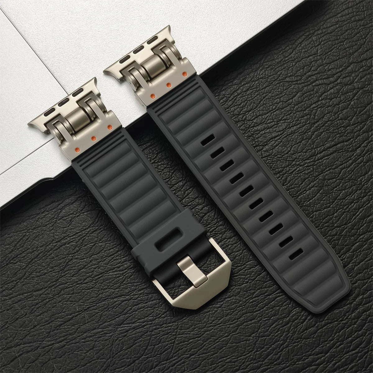 Heavy-Duty Silicone Sport Strap for Apple Watch