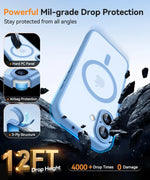 Luxury Matte Translucent MagSafe Armor Case for iPhone 16 Series