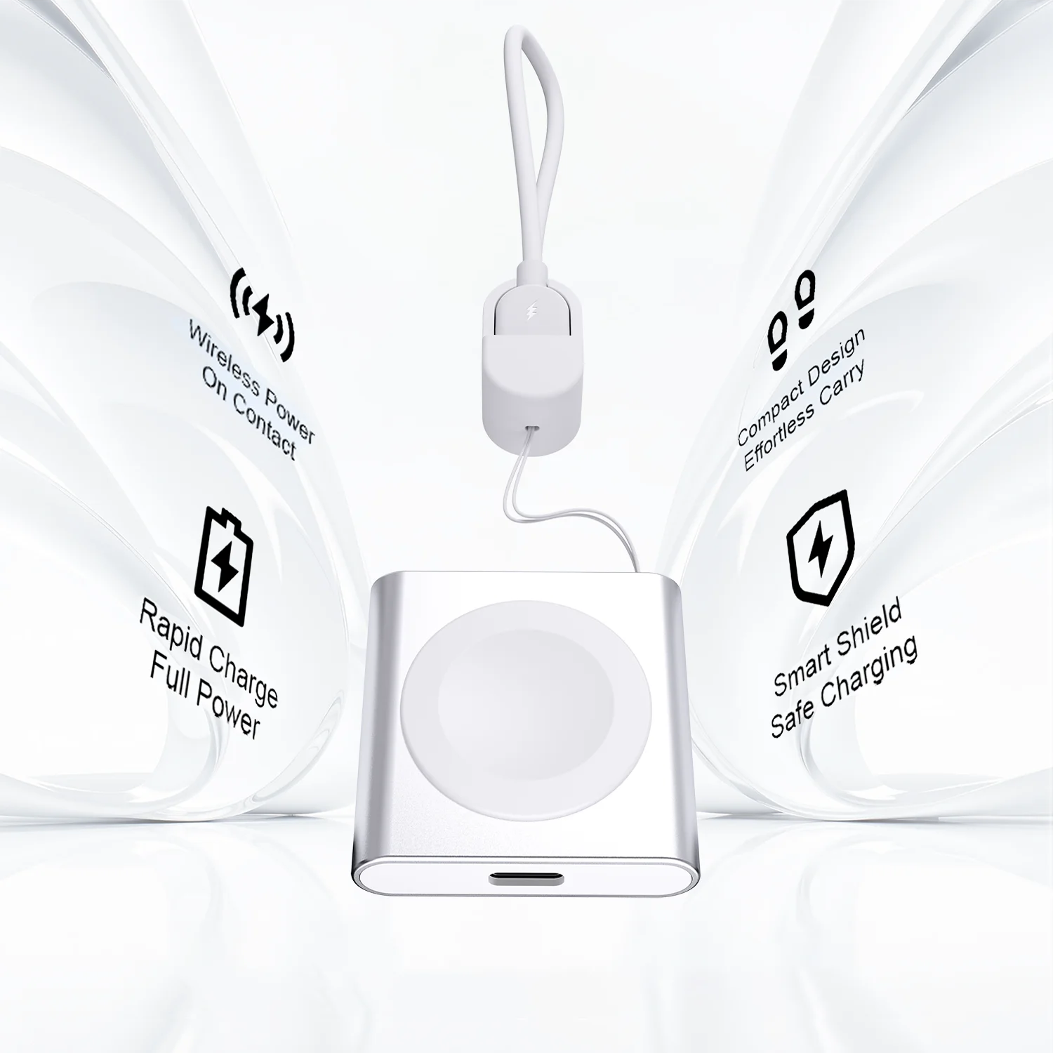 Bonola Portable Lanyard Wireless Charger for Apple Watch