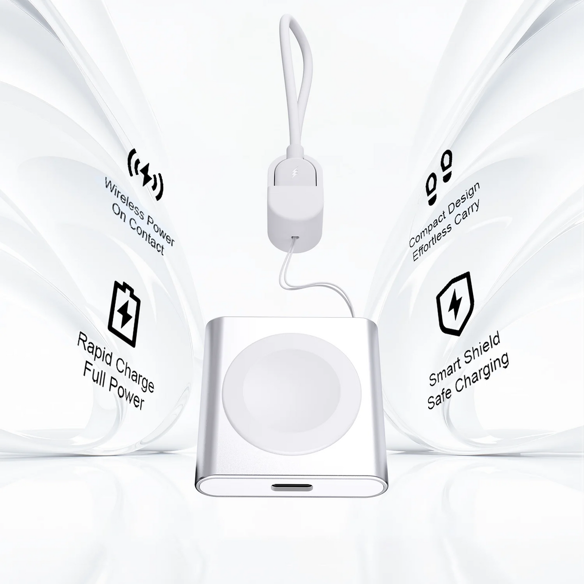 Bonola Portable Lanyard Wireless Charger for Apple Watch
