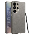 Comfortable Suede Velvet Leather Phone Case with Lens Guard for Samsung Galaxy S25 Ultra