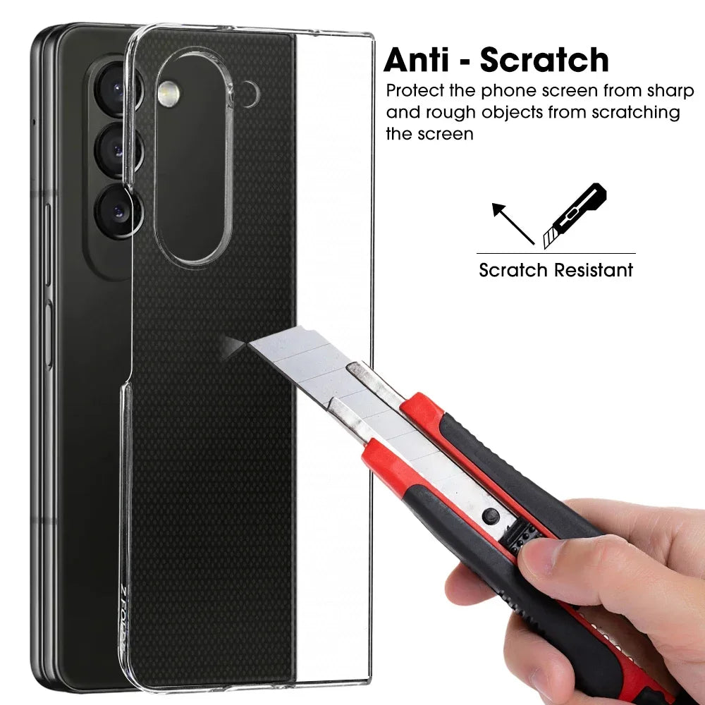 Protective Hard PC Shell Transparent Case for Samsung Galaxy Z Fold 7