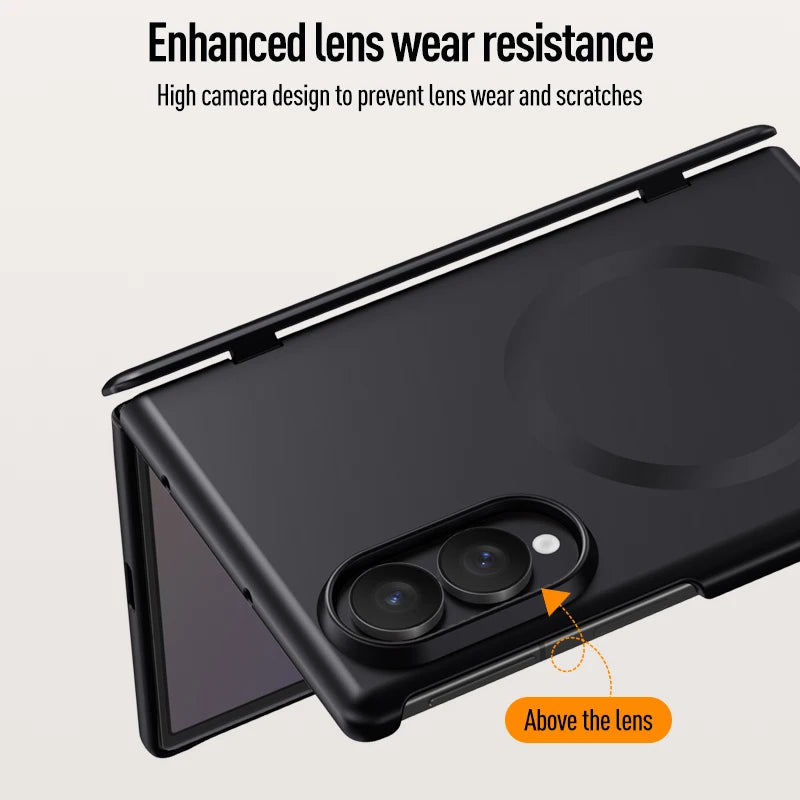 Skin-Feel Magnetic Case with Integrated Screen Protector for Samsung Galaxy Z Fold 8