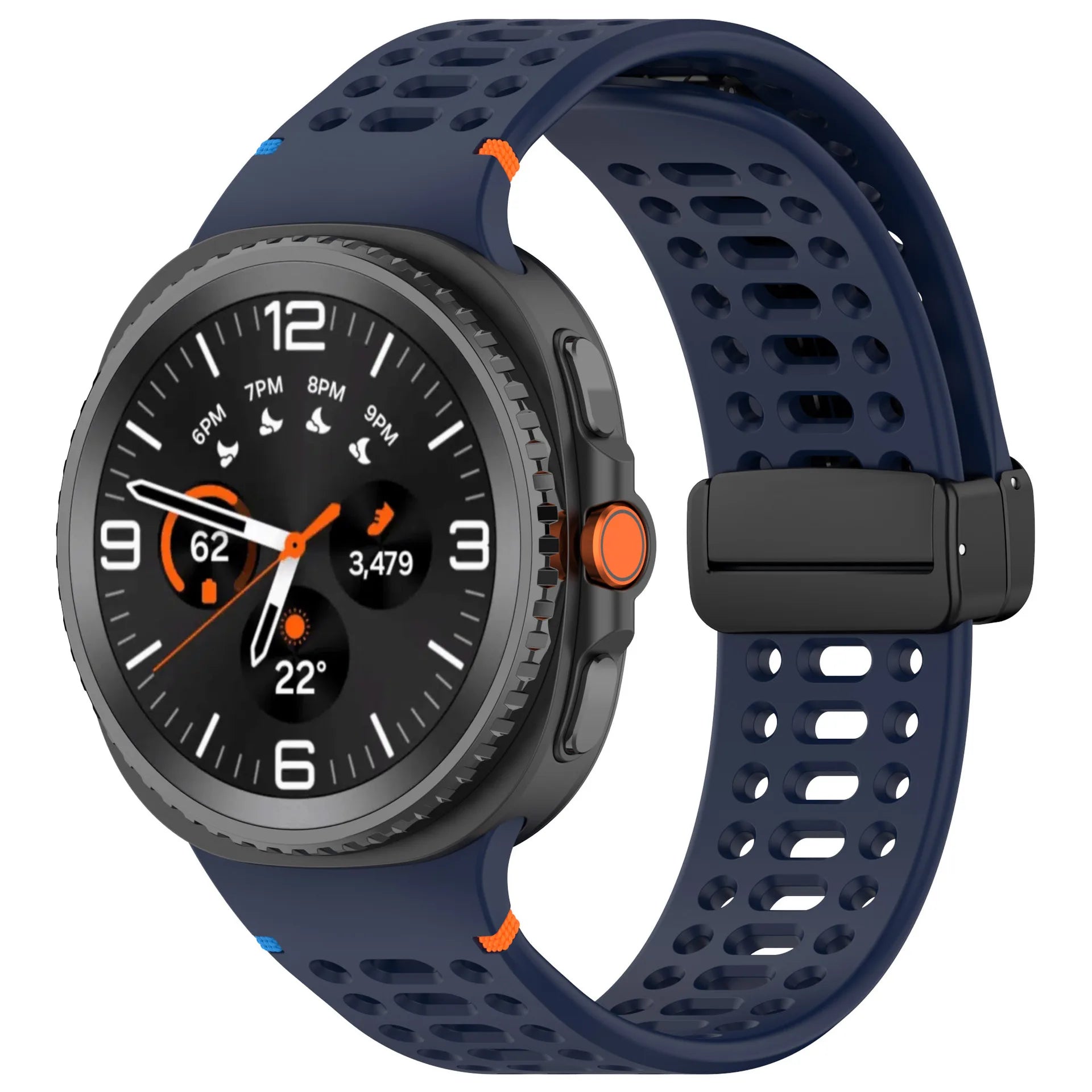 Soft Silicone Replacement Band with Magnetic Clasp for Samsung Galaxy Watch 8 & Galaxy Watch 8 Classic
