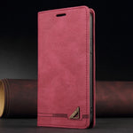 Luxury Retro Leather RFID-Blocking Flip Wallet Case for Samsung Galaxy S26 Series