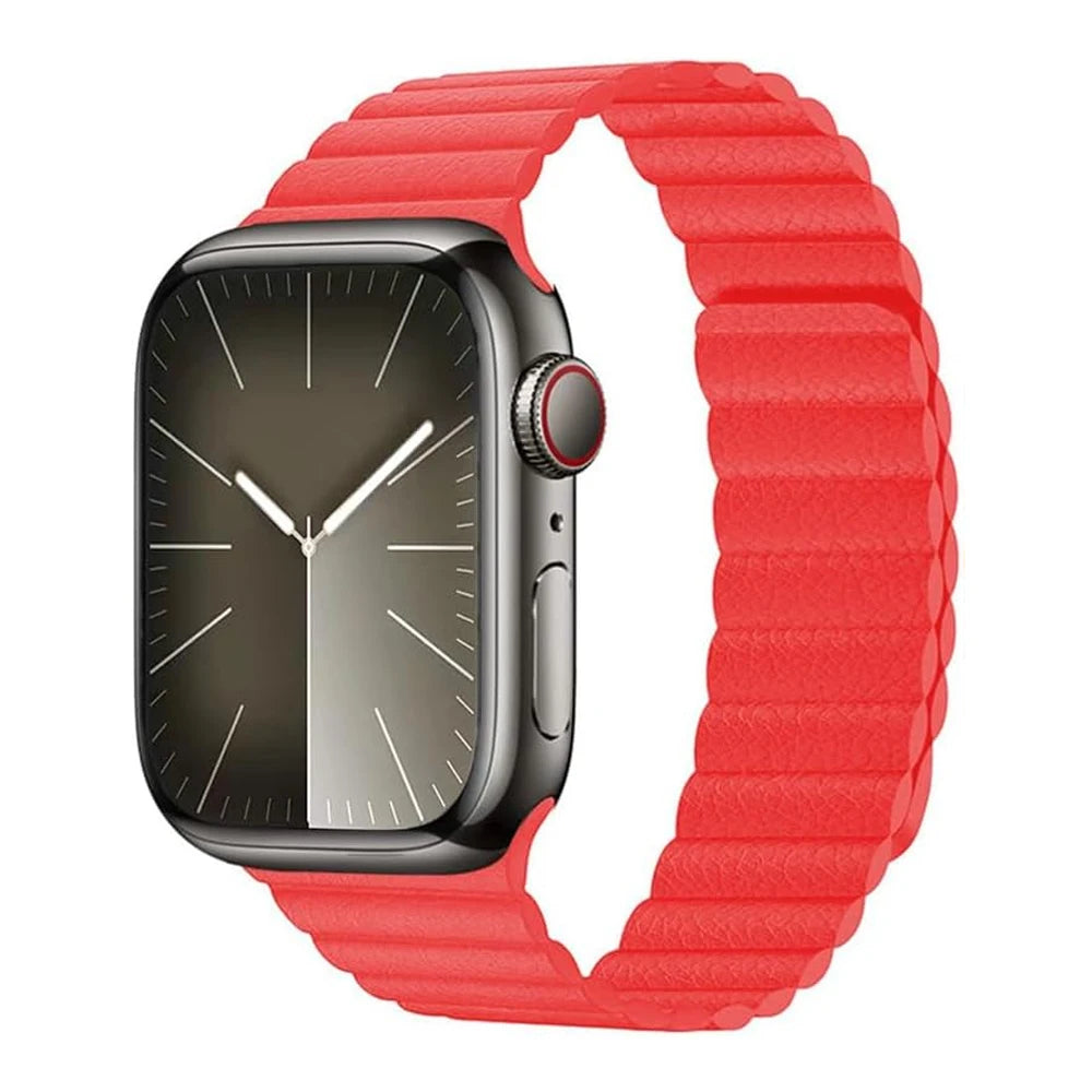 Premium Leather Magnetic Strap for Apple Watch